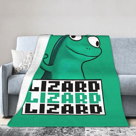 Discover Retro Cartoon Tom Lizard Hoppers Fleece Blanket, Disney Cartoon Movie Blanket For Kids
