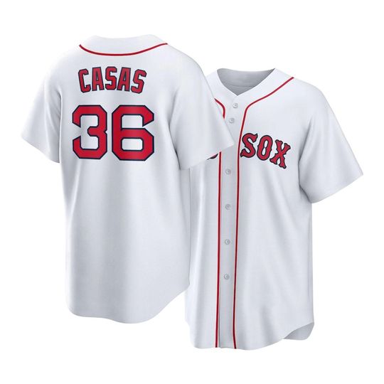 Discover Triston Casas Boston Baseball Jersey,White Home Replica Shirt Man/Youth size,Custom Jersey