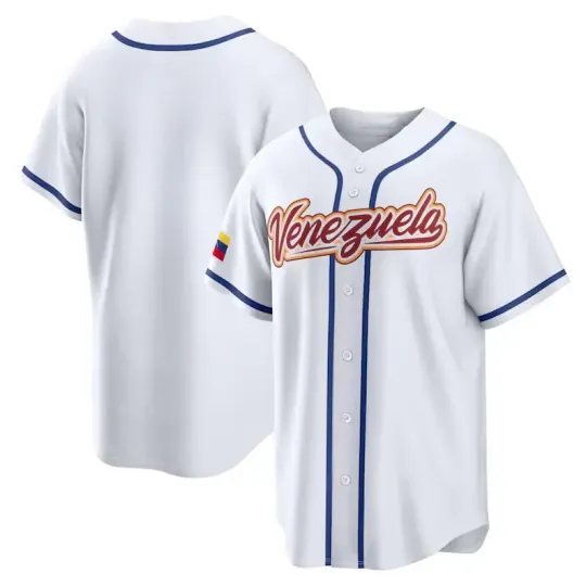 Discover Men's/Youth 2026 World Baseball Classic Venezuela Team Classic Home White Jersey