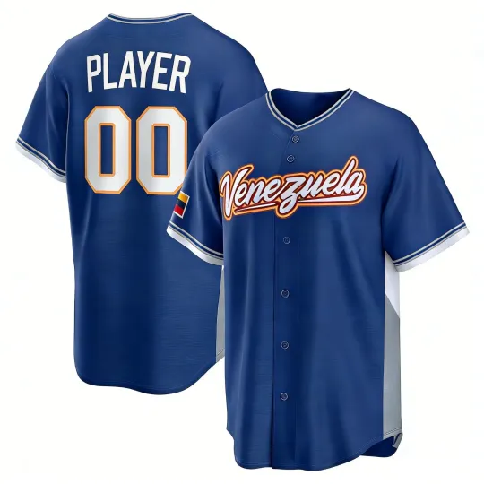 Discover Men's/Youth Royal 2026 World Baseball Classic PrintedJersey Customized name