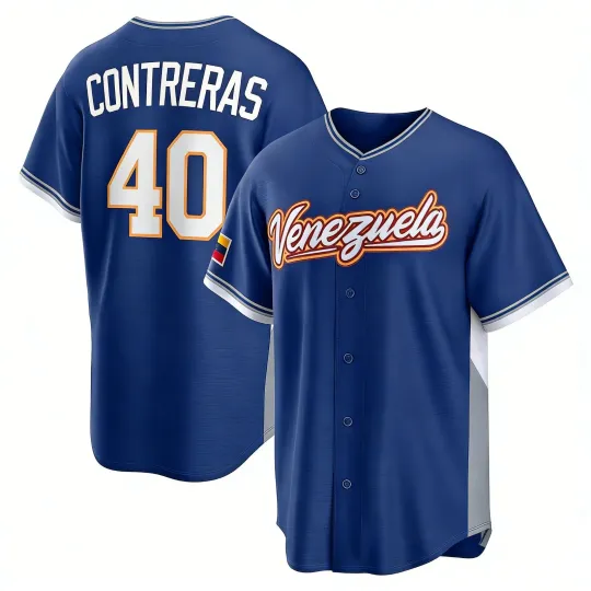 Discover Men's/Youth Willson Contreras Royal 2026 World Baseball Classic PrintedJersey