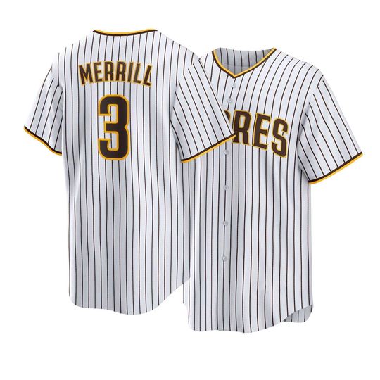 Discover Jackson Merrill San Diego Baseball Jersey,White Home Replica Shirt Man/Youth size,Custom Jersey
