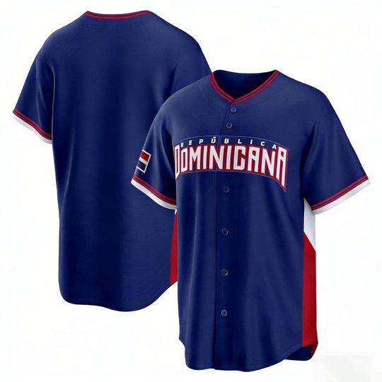 Discover Dominican Republic Jersey,Royal 2026 World Baseball Classic,Limited Stitched Shirt Man/Youth size,Custom Jersey