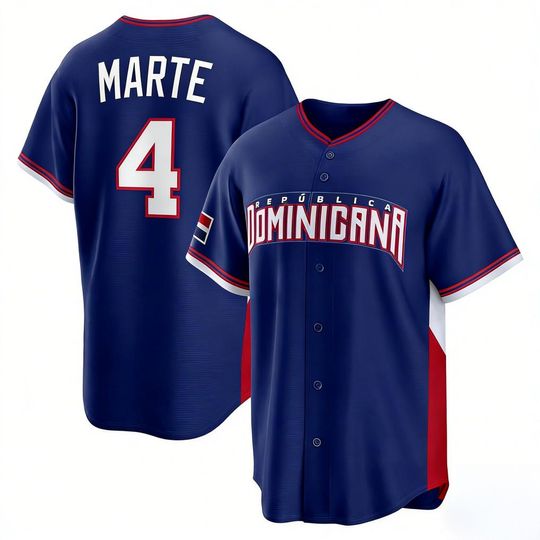 Discover Ketel Marte Dominican Republic Jersey,Royal 2026 World Baseball Classic,Limited Shirt Man/Youth size,Custom Jersey