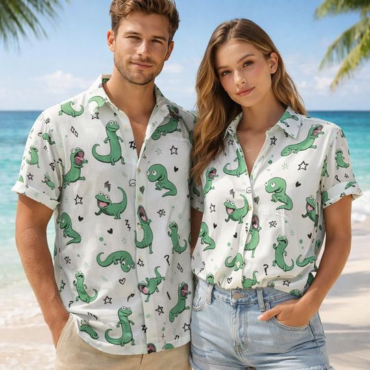 Discover Tom Lizard Pixar Hoppers Hawaiian Shirt, Mabel Tanaka Ellen Bear Tropical Button Up, Disney Family Vacation Shirt, Disneyland WDW Trip Gift