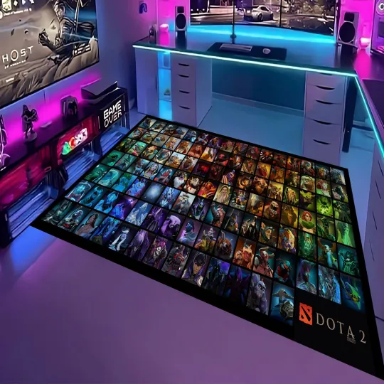 Discover Dota 2 Character Rug Colorful Area Carpet Gamer Room Decor
