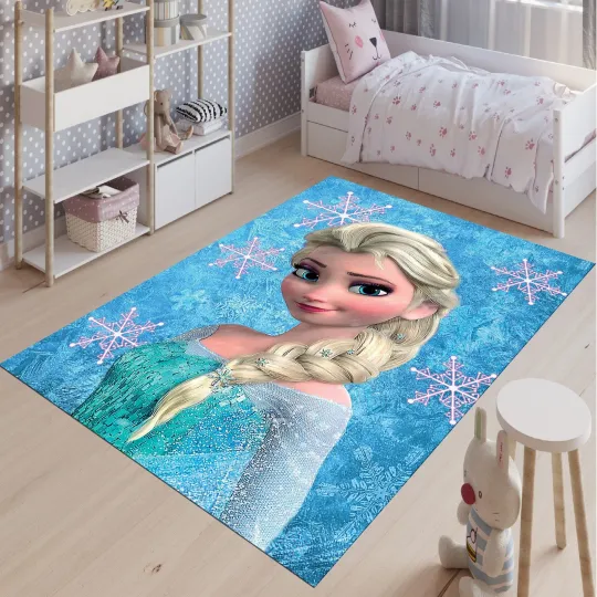 Discover Elsa Rug Area Carpet Kids Room Decor