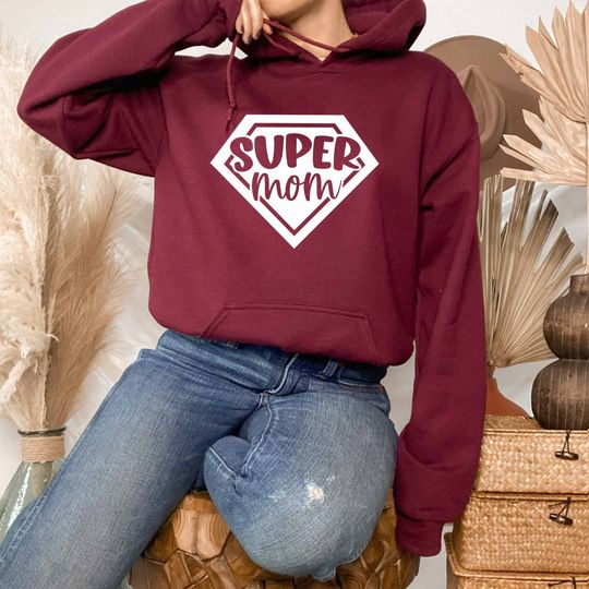 Discover Super Mom Hoodie, Strong Mother Hoodie, Happy Mom Hoodie, Family Vacation Hoodie, Feminist Hoodie, Proud Mother Hoodie, Motherhood Hoodie