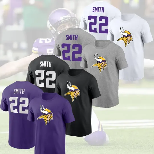 Harrison Smith #22 Minnesota Vikings Double Sided T-Shirt 2025 Player Name & Number Fan Jersey