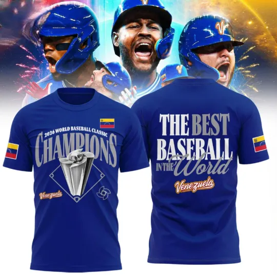Discover Venezuela World Baseball Classic Champions 2026 T-Shirt