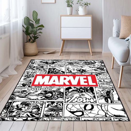 Discover Marvel Characters rug, Avenger Rug, Super Hero Rug, Fantastic rug, Kids room rug, Popular rug, Hypebeast rug, Area rug, Personalized rug,