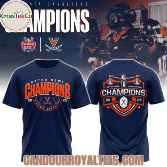 Discover Virginia Cavalier Gator Bowl Champions 2025 T-Shirt