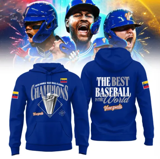 Discover Venezuela World Baseball Classic Champions 2026 Hoodie All Size