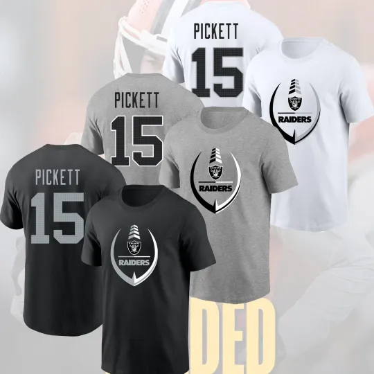 Kenny Pickett #15 Las Vegas Raiders Double Sided T-Shirt