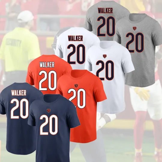 Discover HOT!! Jahdae Walker #20 Chicago Bears 2026 Player Name & Number S-5XL Fan Gift