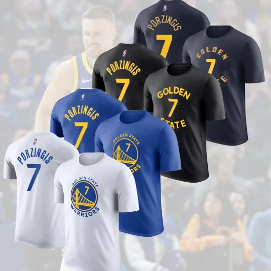 Discover Kristaps Porziņģis #7 Golden State Warriors 2026 Player Name & Number T-Shirt