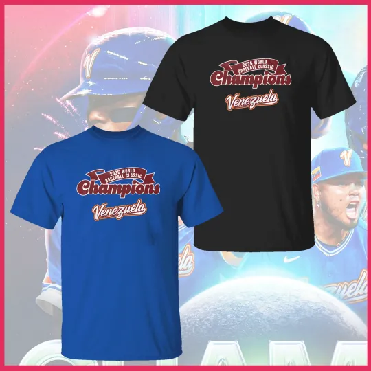 Discover Venezuela Baseball 2026 World Baseball Classic Champions T Shirt