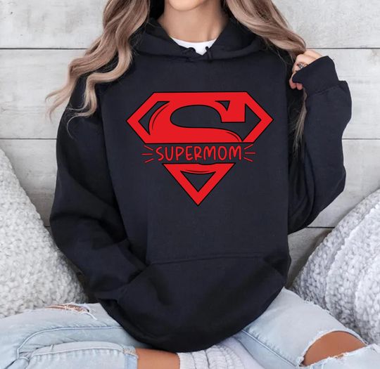 Discover Super Mom Sweatshirt, Mother's Day Sweat, Super Mother Hoodie, Super Mom Gift, Mother's Day Gift