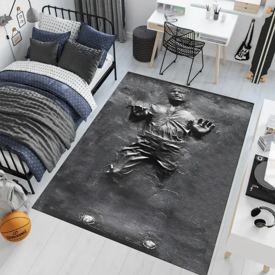 Discover Han Solo Carbonite Area Rug Star Wars Movie Decor Carpet