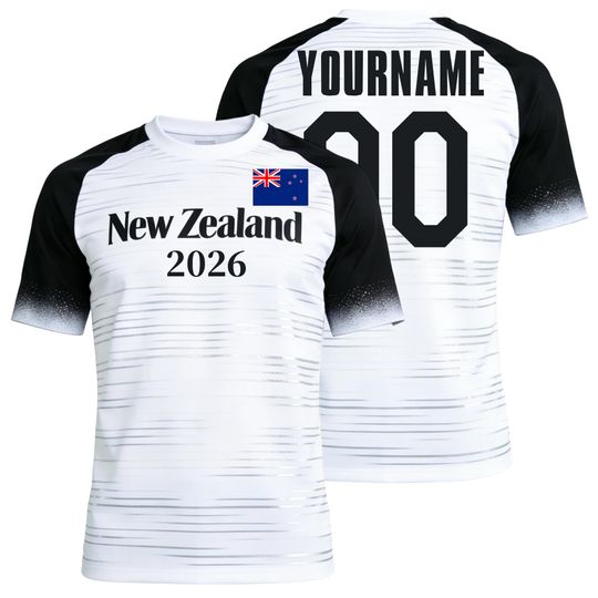 Discover Custom Kids Youths Mens Womens New Zealand 2026 Cup T Shirts Soccer Jersey For Fans