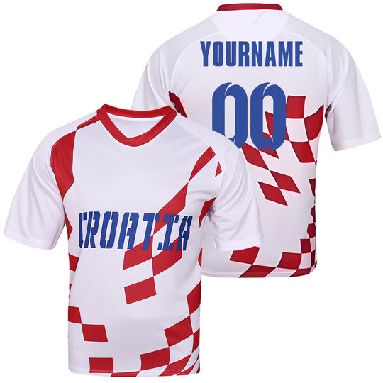 Discover Custom Kids Youths Mens Womens Croatia 2026 Cup T Shirts Soccer Jersey For Fans