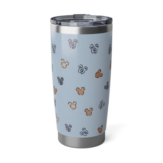 Discover Mini Mickey Mouse Blue Tumbler 20oz, Stainless Steel Insulated Travel Cup