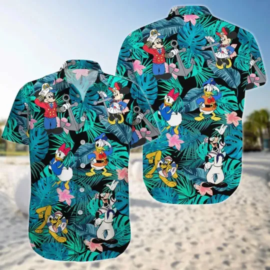 Discover Disney Hawaiian Mickey And Friends Friends Summer Cute Men Women Unisex7