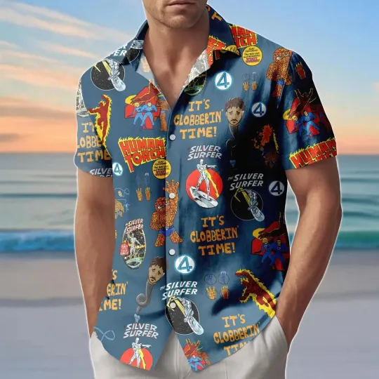 Discover Disney Hawaiian Fantastic Four Summer Cute Men Women Unisex5