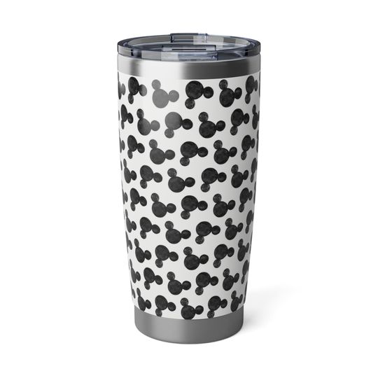 Discover Minimal Sketch Mickey Mouse Pattern Tumbler 20oz, Stainless Steel Insulated Travel Cup