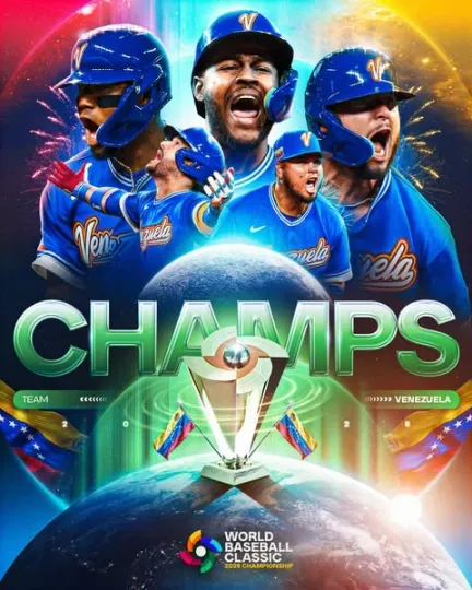 Discover Venezuela Baseball Champions World Baseball Classic 2026 Poster