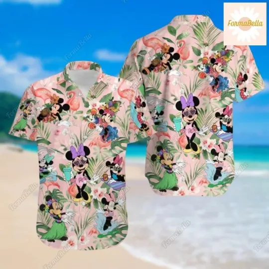 Discover Disney Hawaiian Funny Minnie And Mickey Summer Cute Men Women Unisex27