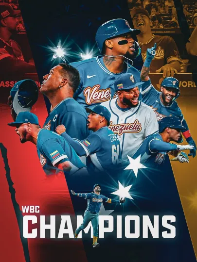 Discover Venezuela WBCC 2026 Champions Poster World Baseball Classic Victory Wall Art