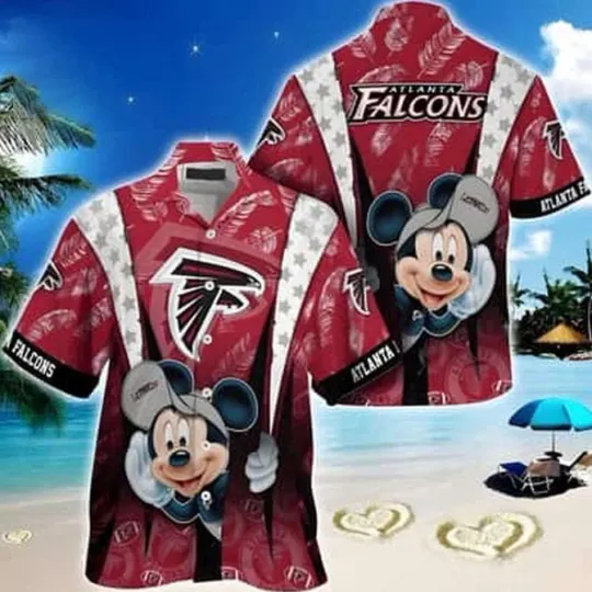 Discover Mickey Mouse Atlanta Falcons Hawaiian Shirt
