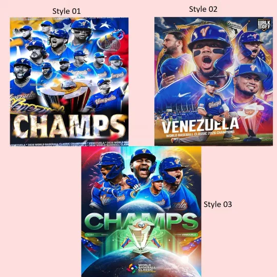 Discover USA vs Venezuela World Baseball Classic Final Championship 2026 Poster