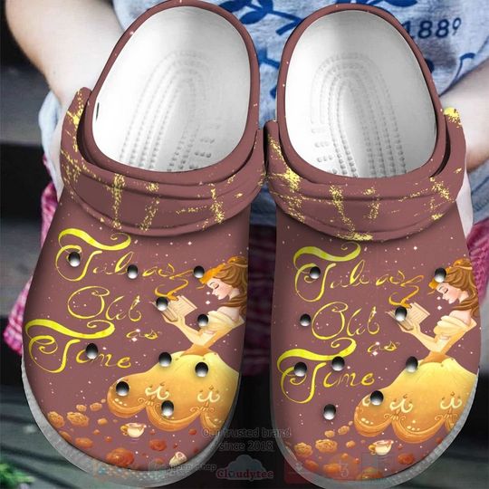 Belle Beauty And The Beast Cartoon Clog Shoes, Clogs Shoes For Men Women and Kid