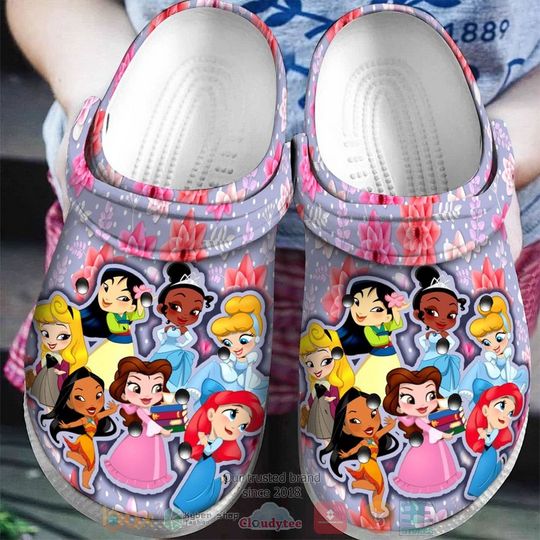 Disney Princess Character Cartoon Clog Shoes, Clogs Shoes For Men Women and Kid
