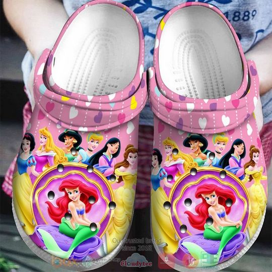 Disney Princess Character Cartoon Clog Shoes, Clogs Shoes For Men Women and Kid