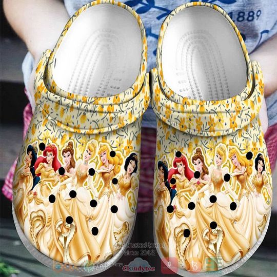 Disney Princess Character Cartoon Clog Shoes, Clogs Shoes For Men Women and Kid