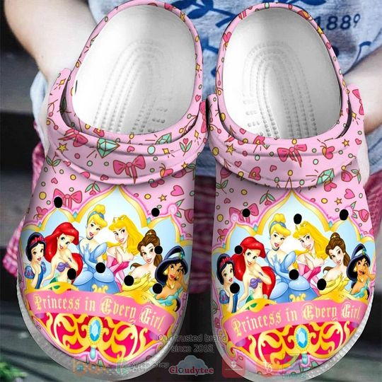 Disney Princess Character Cartoon Clog Shoes, Clogs Shoes For Men Women and Kid