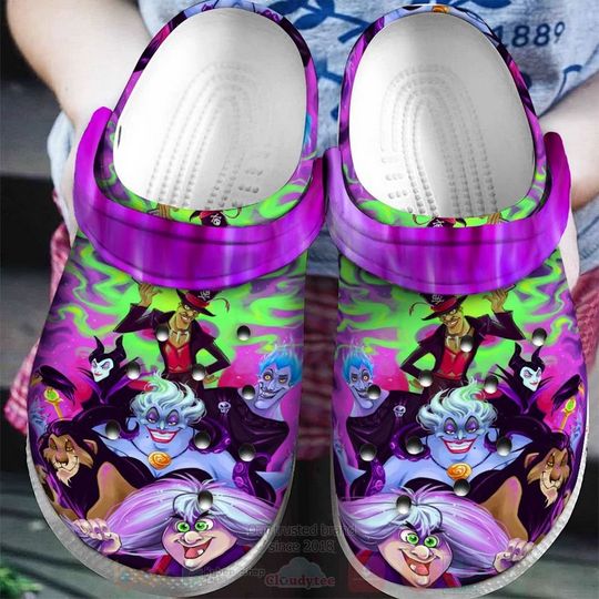 Discover Disney Villains Cartoon Clog Shoes, Clogs Shoes For Men Women and Kid