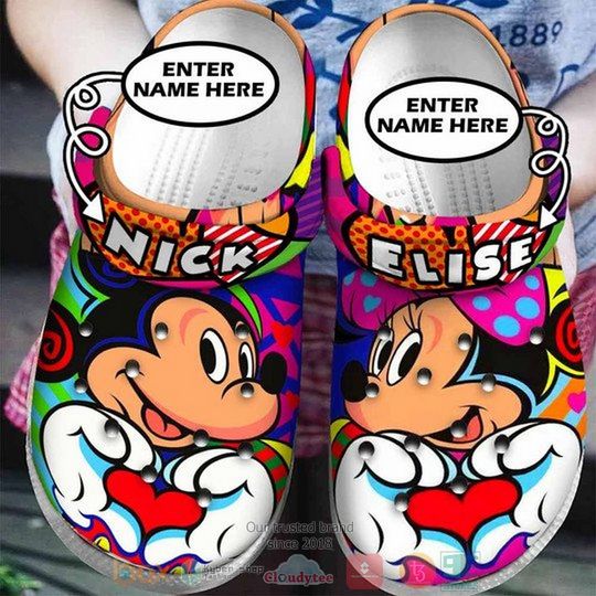 Discover Mickey And Minnie Mouse Cartoon Clog Shoes, Clogs Shoes For Men Women and Kid