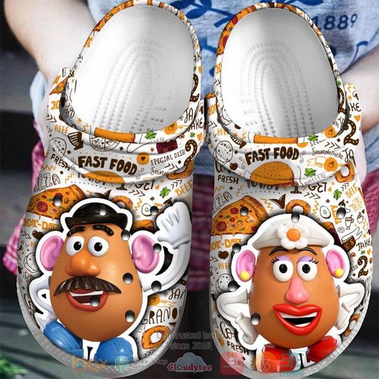 Mr Potato Head and His Wife Toy Story Cartoon Clog Shoes