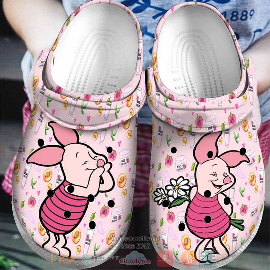 Piglet Winnie The Pooh Cartoon Clog Shoes, Clogs Shoes For Men Women and Kid