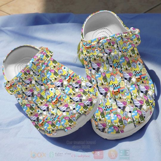 Simpsons and Spongebob Squarepants Cartoon Clog Shoes