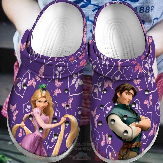 Tangled Rapunzel Cartoon Clog Shoes, Clogs Shoes For Men Women and Kid
