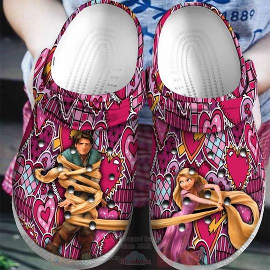 Tangled Rapunzel Cartoon Clog Shoes, Clogs Shoes For Men Women and Kid