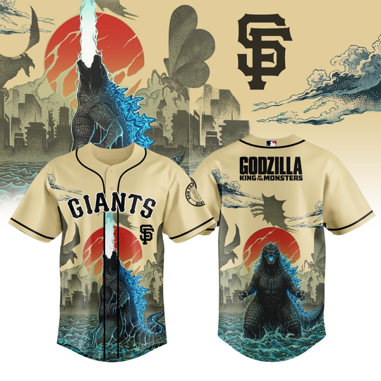 San Francisco Giants god zilla King Of The Monsters Special Edition Baseball Jersey