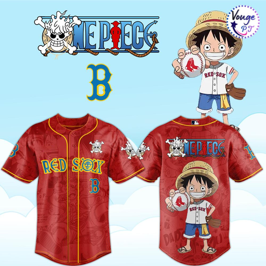 Boston Red Sox x One Piece 2026 Luffy Baseball Jersey