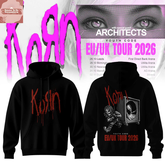 Korn EU/UK Tour 2026 With Architects & Youth Code Hoodie
