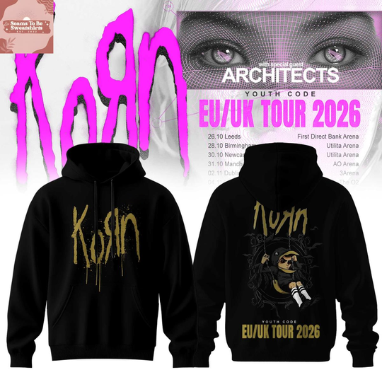 Korn EU/UK Tour 2026 With Architects & Youth Code Hoodie